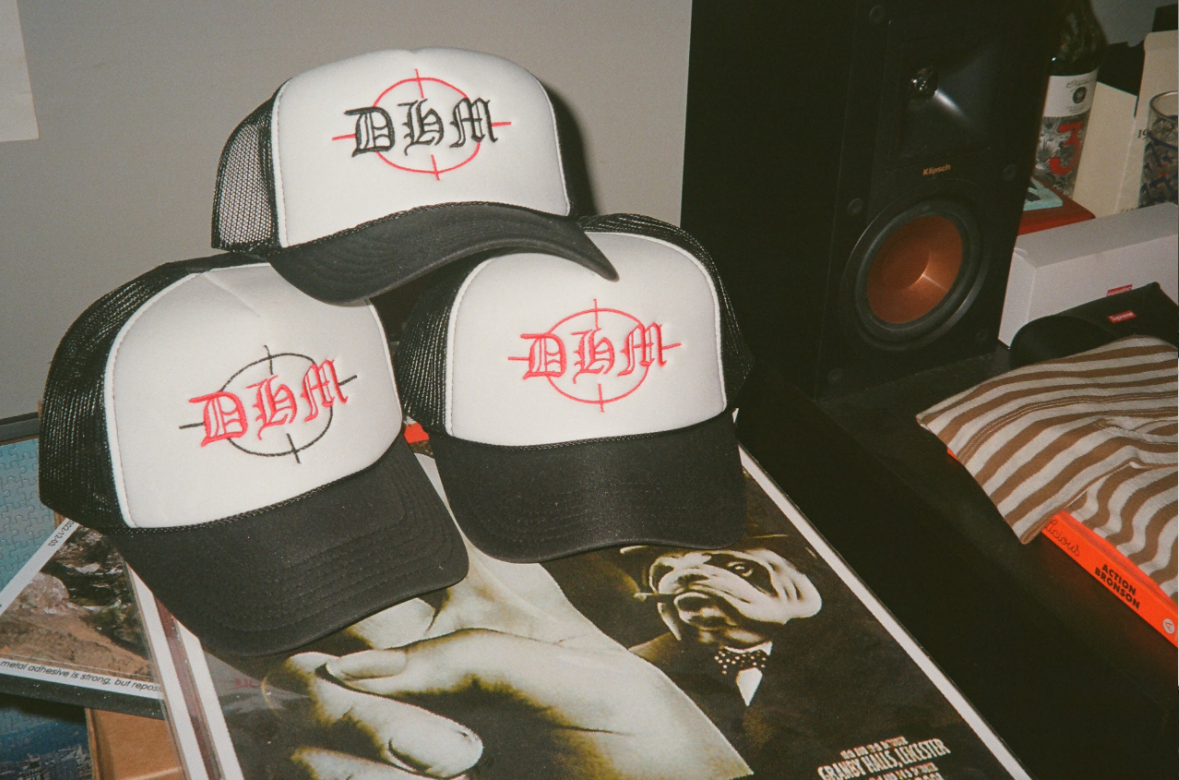 DHM Black & Red Trucker Hat